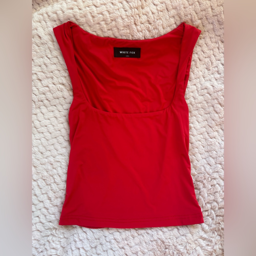 White Fox Boutique Red Tank Top